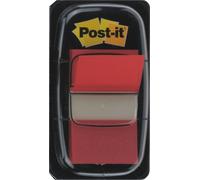 Post-it® Index bande adhésive, standard, rouge, 25,4 mm x 43,2 mm, 50 bandes adhésives/distributeur, 1 distributeur/paquet | Paquet (1 unité)