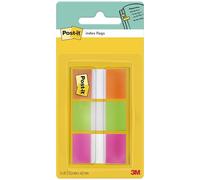 Post-it Marque-Pages, Moyen, Orange, Rose et Vert, 60 Marque-Pages, 25.4 mm x 43.2 mm - Pour Marquer, Surligner ou Codifier des Informations