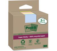 Post-it-memoblok 3m post-it 654 RSSCol 76x76mm cul. KL 3+1 | Soufflez un 4 -pièces | 8 pièces