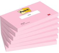Post-it Bloc-note adhésif Notes 76 x 127 mm Rose Flamingo Lot de 6 blocs de 100 feuilles