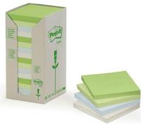 Post-it notes adhésives recy s 76 x 76 mm 6 couleurs 16 blocs à 100 feuilles