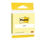 Bloc-note adhésif, 76 x 76 mm, jaune, blister