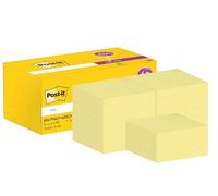 Post-it Notes Autocollantes, Jaune Canari, Pack Promo de 14 Blocs + 4 GRATUITS, 76 mm x 76 mm - Feuillets Adhésifs pour Prise de Notes, Listes de Tâches et Rappels