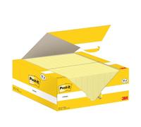 Post-it Notes Autocollantes, Pack Promo de 18 Blocs + 6 GRATUITS, 100 Feuilles par Bloc, 38 mm x 51 mm, Jaune Pastel - Feuillets Adhésifs pour Prise de Notes, Listes de Tâches et Rappels