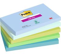Notes couleurs Oasis Super Sticky Post-it 76 x 127 mm - bloc de 90 feuilles