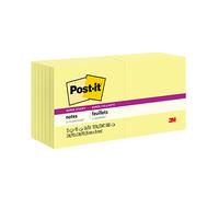 Post-it Notes Autocollantes Super Sticky, Pack de 12 Blocs, 90 Feuilles par Bloc, 76 mm x 76 mm, Jaune Pastel - Feuillets Super Adhésifs pour Prise de Notes, Listes de Tâches et Rappels