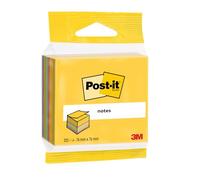 3M Post-it cube 2014UC, 51 mm x 51 mm, ultra jaune, ultra vert, ultra bleu clair, ultra rose, 1 cube à 325 feuilles x12 morceau