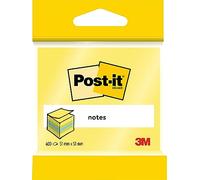 Post-it Bloc-notes Mini Cube 2012L 51 x 51 mm bleu/vert citron/jaune – 1 cube 400 feuilles x18