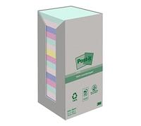 Post-it Notes repositionnables couleurs nature 76 x 76 mm - bloc de 100 feuilles