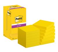 Post-it Notes adhésives Super Sticky 76 x 76 mm – Bloc de 90 feuilles Jaune