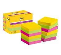 Notes couleurs Carnival Super Sticky Post-it 46,7 x 46,7 mm - Bloc de 90 feuilles