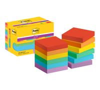 Notes couleurs Playful Super Sticky Post-it 47,6 x 47,6 mm - bloc de 90 feuilles