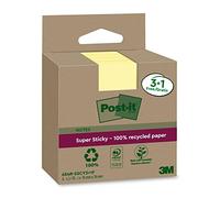 Bloc-note super sticky Recycling notes, jaune
