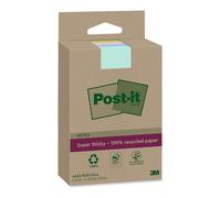 Post-it Notes Super Sticky, Papier Recyclé, 4 Blocs 180 Feuilles 102x152mm | Notes Autocollantes, Papier Recyclé, Super Adhésives aussi sur Surfaces Verticales pour Rappels, Listes et Planification