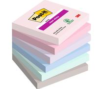 Post-it Notes autocollantes Soulful Super Sticky - 76 x 76 mm - Pack de 6 blocs de 90 feuilles