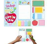Post It Rigolo Pour Enseignants-Kit De Notes Autocollantes-Formes Variées-Idéal Pour Les Rappels,Les Notes Et L'organisation-Parfait Pour La Rentrée Scolaire Et Comme Cadeau D'ensei