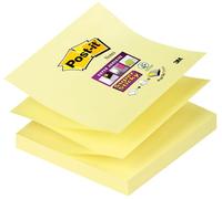Post-it® SuperSticky R33012SY Post-it® Z-Notes, 76 x 76 mm, jaune canari, 90 feuilles
