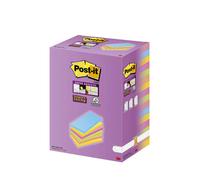 Post-it Super Sticky Notes Carnival Haftnotizen extrastark farbsortiert, 16 Blöcke (655-16SS-COL)