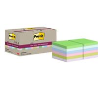 Post-it® Super Sticky Recycling Notes repositionnables Coloré 47x47mm 12 Blocs Set