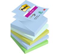 Post-it® Super Sticky Z-Notes Oasis notes adhésives 76x76mm 5 blocs 90 feuilles