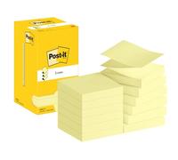 Post-it Z-Notes, 12 Blocs (1200 Feuilles), 76 mm x 76 mm, Jaune