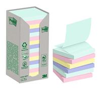 3m 7100259446 Post-It Carré Multicolore 100 Feuilles Auto-Adhésif