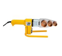 Poste à souder 1000 W en aluminium | Soudeuse à manchons 20-63 mm PPR/PE/PP | Outil professionnel avec affichage numérique 0-320 °C | Double dissipation de la chaleur | 6 buses + mallette en acier |