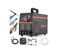 VEVOR Poste à Souder 3 en 1 Combiné CUT TIG MMA Découpeur Plasma 50 A Machine de Soudage TIG Stick 200 A avec Écran Numérique LED Fonctions 2T 4T PA PT pour Réparations Domestiques, Ateliers, 220 V