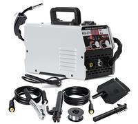 Poste à Souder MIG-270 Poste à Souder MIG 250 A Poste de Soudage Portable Soudeuse Inverseur à Fil Fourré Machine à Souder 3 en 1 Équipement pour Soudage Acier au Carbone (Gris)