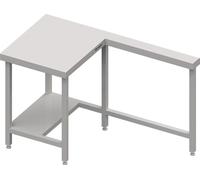 Poste de caisse avec plan de travail à gauche 1400x750x880 mm Plan de travail en inox