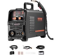 Poste de soudage MIG VEVOR, poste de soudage MIG à synergie 130 A, poste de soudage multiprocédés MIG/MMA/Lift-TIG à noyau de flux 3 en 1