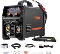 Poste de soudage MIG VEVOR Pro, 250 ampères, MIG sans gaz, MIG gaz, MMA, Lift-TIG, MIG Pluse avec technologie d'onduleur IGBT et affichage à écran LCD