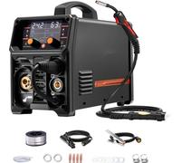 poste de soudure 5 en 1 MIG TIG 200A - Soudeuse synergique 6,1KVA - Equipement de soudage professionnel - Welder avec fonction Pluse - Idéal pour l'artisanat et l'industrie