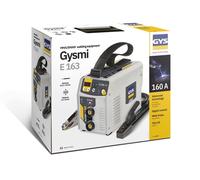 GYS, GYSMI E163, Poste à Souder à l'Électrode Enrobée 160A Monophasé 230V (MMA), TIG DC Lift, MMA Pulsé, Digital, Arc Force, Antisticking, Hot Start, Avec valise, Porte-électrode, Câble de masse