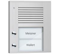 Poste extérieur audio PDS PDS02-EN/04 2 touches 1 rangée AP argent (PDS02-EN/04)