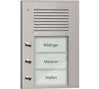 Poste extérieur audio PDS PDS03-EN/04 3 touches 1 rangée AP argent (PDS03-EN/04)