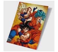 Poster 3d Dragon Ball Z - Champa Et Goku (40 Cm X 60 Cm)