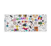 Poster à colorier pour fête de diplôme à l'école maternelle, 76 x 183 cm, bannière à peindre pour la remise de diplôme 2026, grande nappe à colorier, pour salle de classe, maternelle, maison, fête et