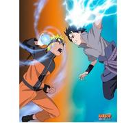 Poster - ABYSSE - Naruto Vs Sasuke - 915x61 cm - Multicolore - Décoration murale