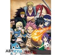 ABYstyle – Affiche Fairy Tail Guilde – 52 x 38 cm – Multicolore Orange