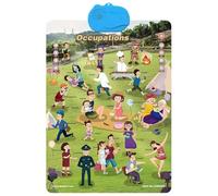 Poster alphabétique mural, jouets éducatifs interactifs et amusants avec son, outils de lecture pour , pour maison, salle de ole, famille, intérieur, extérieur, vacances, anniversaire