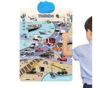Poster alphabétique mural, jouets éducatifs interactifs et amusants avec son, poster pour salle de classe - pour maison, salle de ole, famille, intérieur, extérieur, vacances, anniversaire