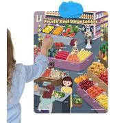 Poster alphabétique mural - Jouets interactifs amusants pour le développement, poster pour salle de classe, vacances, anniversaire, maison, salon, intérieur, extérieur, école et famille,