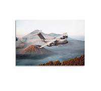 Poster avion de chasse Airbus A400M - Peinture décorative sur toile pour chambre à coucher - 50 x 75 cm