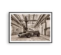 Poster Cadre Noir 100x70 cm Affiche Architecture Autos - 4918 - P2B | Formule 1 Course Poster Mural Moderne Décoratif Art Mural Impression d'Art Salon Chambre Cuisine Tableau Décoration ARTTOR
