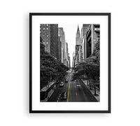 Poster Cadre Noir 40x50 cm Affiche Architecture Noir et Blanc - 5184 - P2B | Poster Mural Moderne Décoratif Art Mural Impression d'Art Salon Chambre Cuisine Tableau Décoration ARTTOR