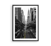 Poster Cadre Noir 50x70 cm Affiche Architecture Noir et Blanc - 5184 - P2B | Poster Mural Moderne Décoratif Art Mural Impression d'Art Salon Chambre Cuisine Tableau Décoration ARTTOR