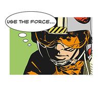 Poster d'art, 40cm x 30cm, Star Wars Classique Comic Citer Luke