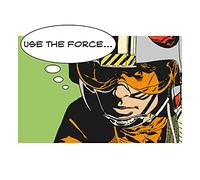 Poster d'art, 70cm x 50cm, Star Wars Classique Comic Citer Luke
