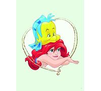KOMAR Poster Disney La petite sirène - Ariel et polochon portrait 30 cm x 40 cm Multicolors G